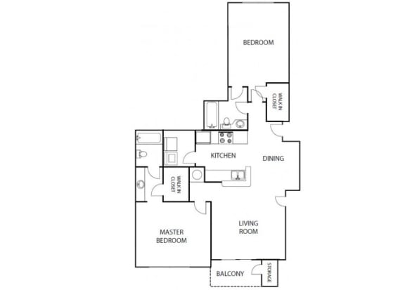 Destiny | 2 Bedroom - 2 Bath | 1,073 sqft. Destiny 2 bedroom 2 bath bay club apartment homes Jacksonville florida