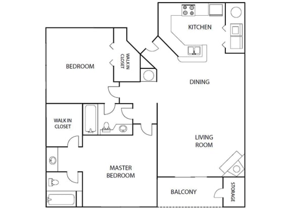 Elm | 2 Bedroom - 2 Bath | 1,105 sqft. Elm 2 bedroom 2 bath bay club apartment homes Jacksonville florida