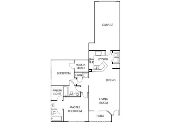 Ginger | 2 Bedroom - 2 Bath | 1,122 sqft Ginger 2 bedroom 2 bath bay club apartment homes jacksonville florida