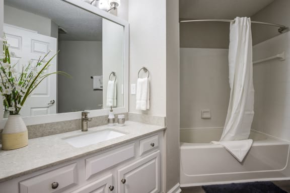 Large Soaking Tub In Bathroom at Crestmont at Thornblade, Greenville, SC