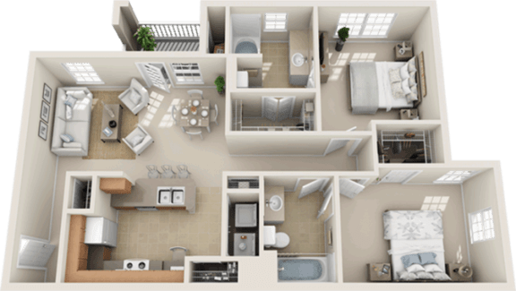 3D Furnished