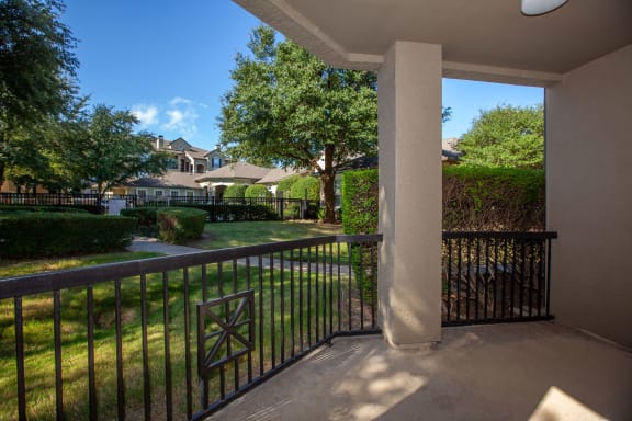 large patio on two bedroom apartment at Wade Crossing Apartment Homes , Frisco, Texas