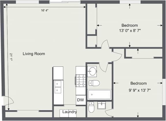 Medina Village 2 Bed 1.5 Bath 932 Sq Ft at  Integrity Medina Apartments, Integrity Realty LLC, Ohio, 44256