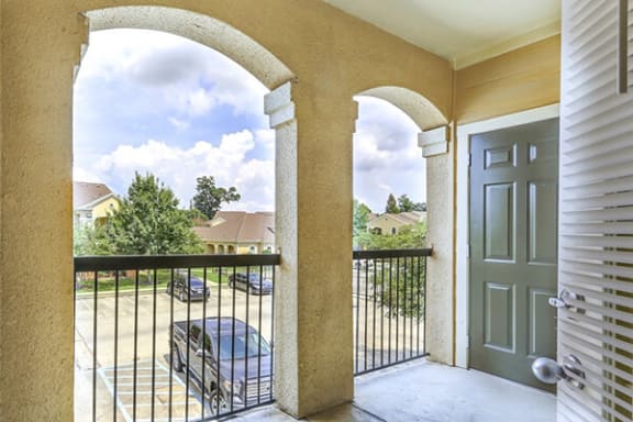 apartment patio in Baton Rouge, LA