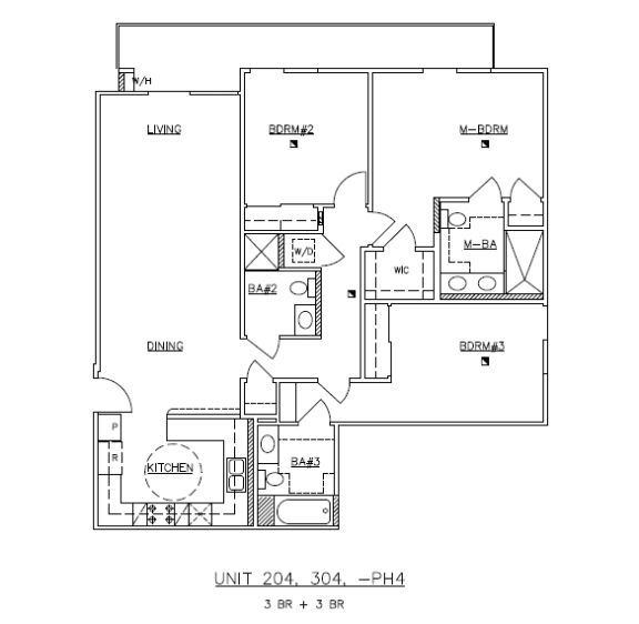 Units 204, 304, PH4