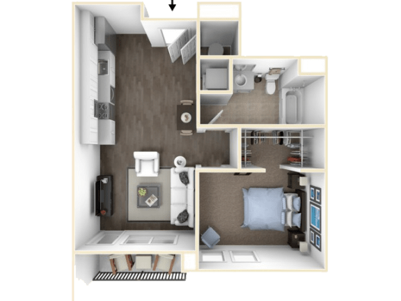 1 bedroom 1 bath at Link Apartments® Canvas, Georgia, 30312