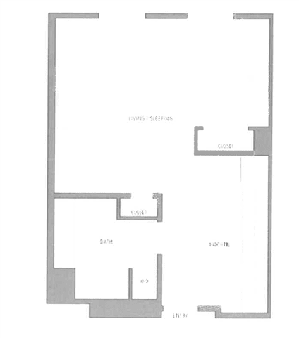 Studio floor plan | Aventine Apartments Hercules CA