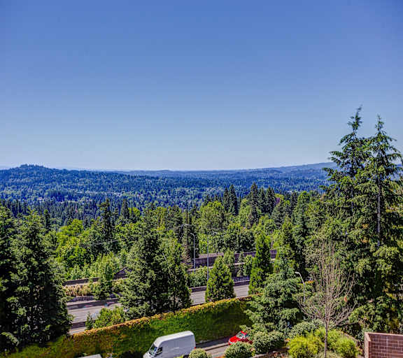 View from top at Commons at Sylvan Canyon Apartments, Portland, Oregon
