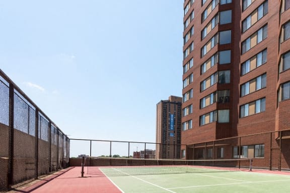 Tennis Court at Bolero Flats Apartments, Minnesota