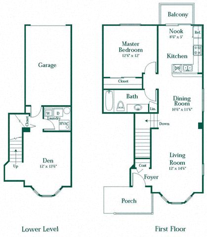 Creston Floor Plan at Brownstones, Novi, MI, 48377