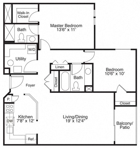 Charleston Floor Plan at MainCentre, Northville, MI, 48167