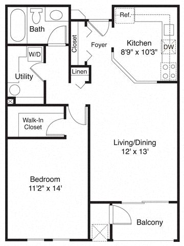 Philadelphia Floor Plan at MainCentre, Northville, MI, 48167