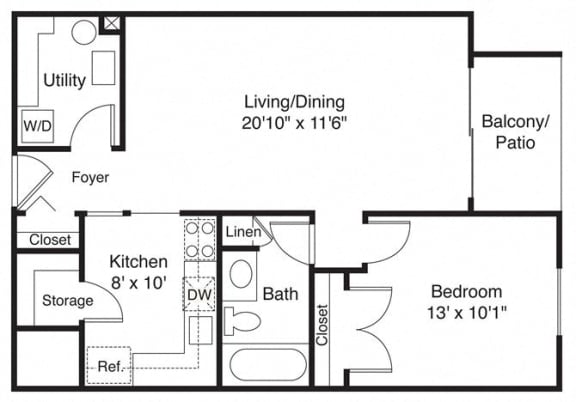 Providence Floor Plan at MainCentre, Northville