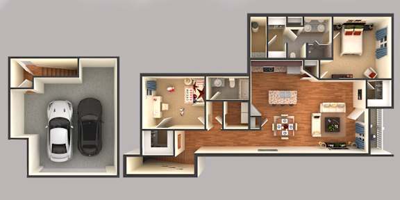 Floor Plan  two bedroom floor plan