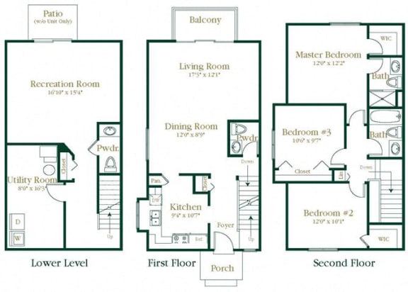 Winston II Floor Plan at Wexford, Novi, 48377