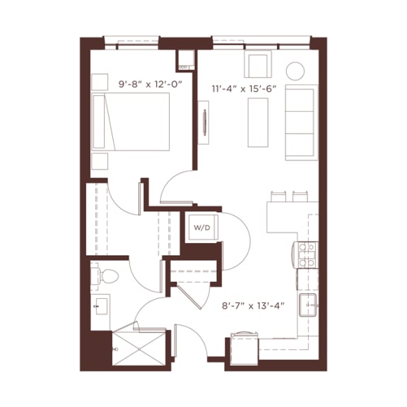 a1 Floor Plan a1 Floor Plan at North+Vine, Illinois