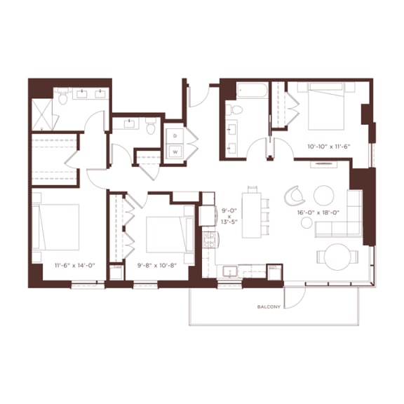 26 floorplan 26 floorplan at North+Vine, Illinois, 60610