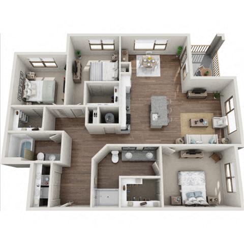Edinburgh Floor Plan at Berewick Pointe, Charlotte