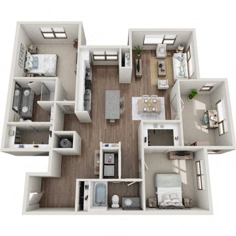 Zermatt Floor Plan at Berewick Pointe, Charlotte, North Carolina