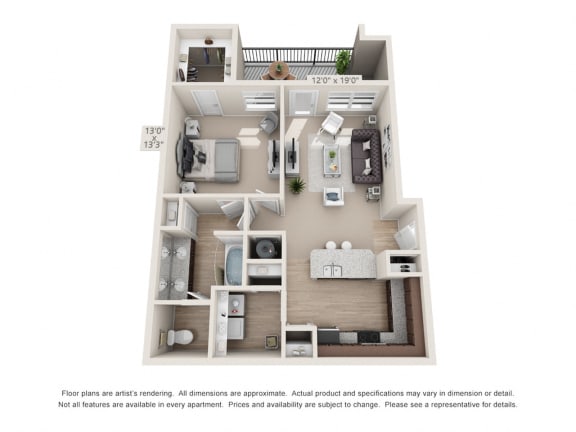 Atlantic 1Bed1Bath Atlantic at Parkridge Atlantic 1Bed1Bath