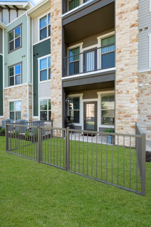 Outdoor Secured Green Space at North Creek Apartments, Hutto