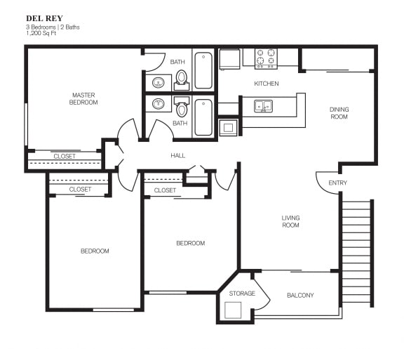 Three Bedroom Three Bedroom