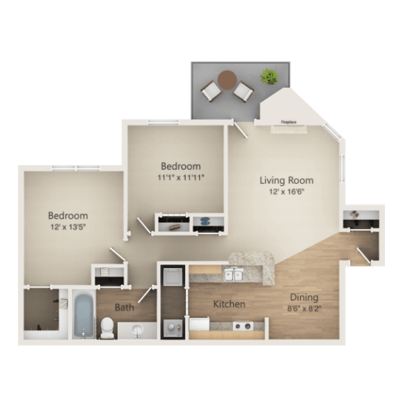1 2 3 Bedroom Apartments In Cary Nc Amberwood Floor Plans