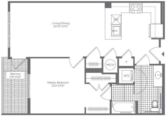1BR 1 BA