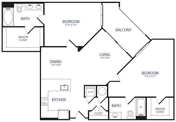 2BR 2BA