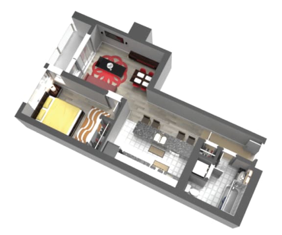 One Bedroom Floor Plan