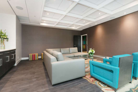 Classic Media Lounge at Versus Apartments, Alberta