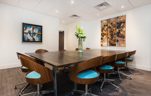 Dining Table at Versus Apartments, Calgary