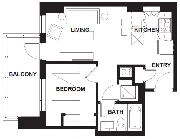 E-301-E-X02 FloorPlan E-301-E-X02 FloorPlan at VERSUS, Calgary, Alberta