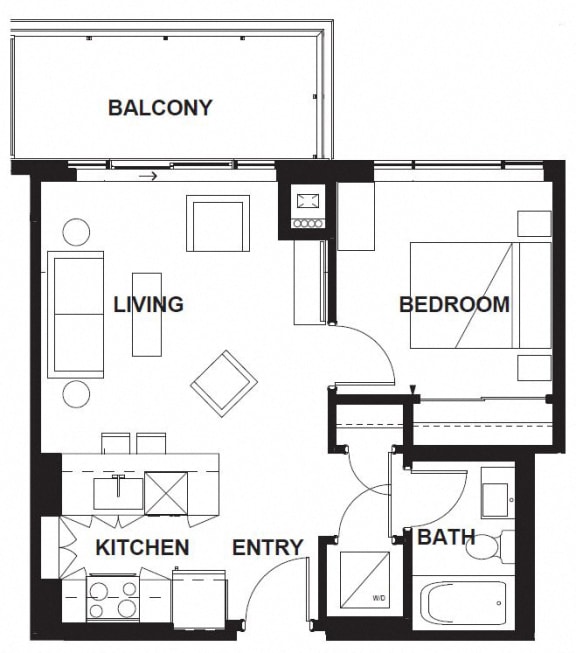 E-302-E-X03 FloorPlan E-302-E-X03 FloorPlan at VERSUS, Calgary