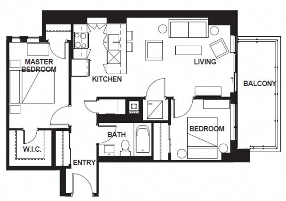E-X09 FloorPlan E-X09 FloorPlan at VERSUS, Calgary, Alberta