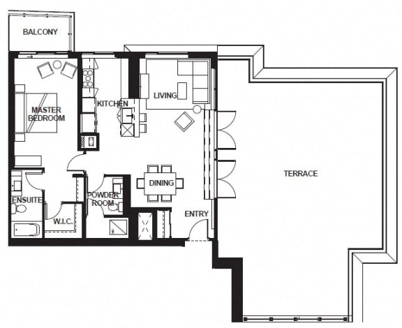 W-3406 FloorPlan W-3406 FloorPlan at VERSUS, Calgary, Alberta