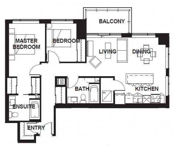 W-309-W-X10 FloorPlan W-309-W-X10 FloorPlan at VERSUS, Alberta, T2R 1A8