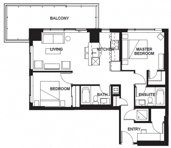 W-X07 FloorPlan W-X07 FloorPlan at VERSUS, Calgary, AB, T2R 1A8