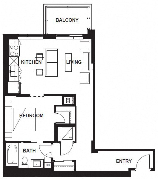 W-306 -W-X06 FloorPlan W-306 -W-X06 FloorPlan at VERSUS, Calgary, AB, T2R 1A8