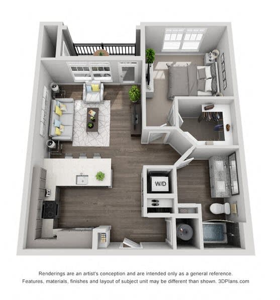 B3 Floor Plan at Central Island Square, Daniel Island