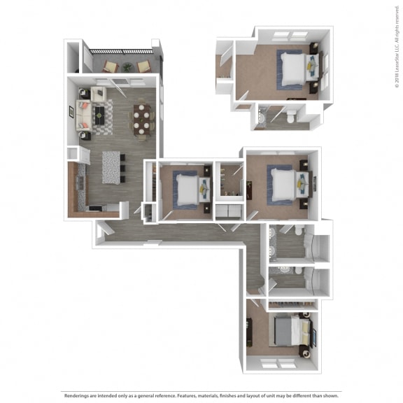C4 Alt Three bedroom Two bathrooms C4 Alt Three bedroom Two bathrooms at Edgewater at the Cove, Oregon City, Oregon