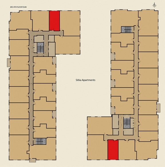 SB Unit Location on 3rd and 4th Floor