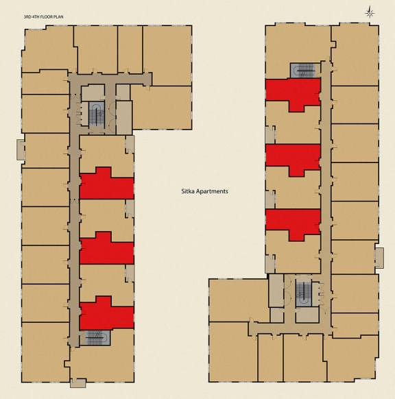 SC Unit Location - 3rd and 4th Floor