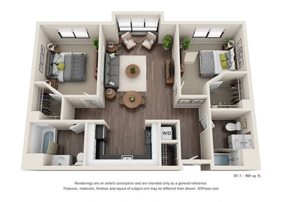 Two Bedroom Floorplan Two Bedroom Floorplan