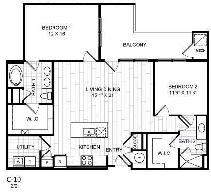 Modern 2 Bedroom Woodbridge VA Apartments