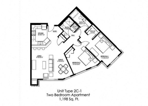 Floor Plan  at The Landings at Silver Lake Village, Minnesota