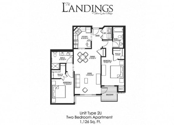 Floor Plan  at The Landings at Silver Lake Village, St. Anthony, MN