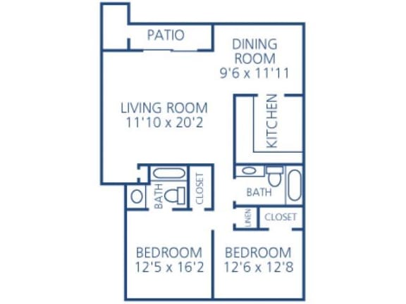 Cabana Deluxe Floor Plan at The Brittany, Florida, 32903