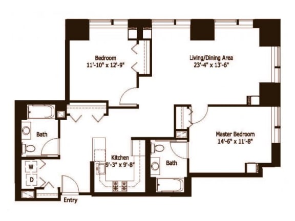 Floor Plans of Hartford 21 in Hartford, CT