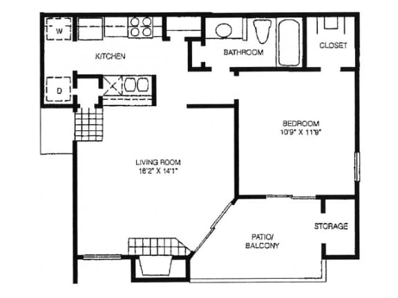 Sunflower Floor Plan at High Oaks, Austin, TX, 78759